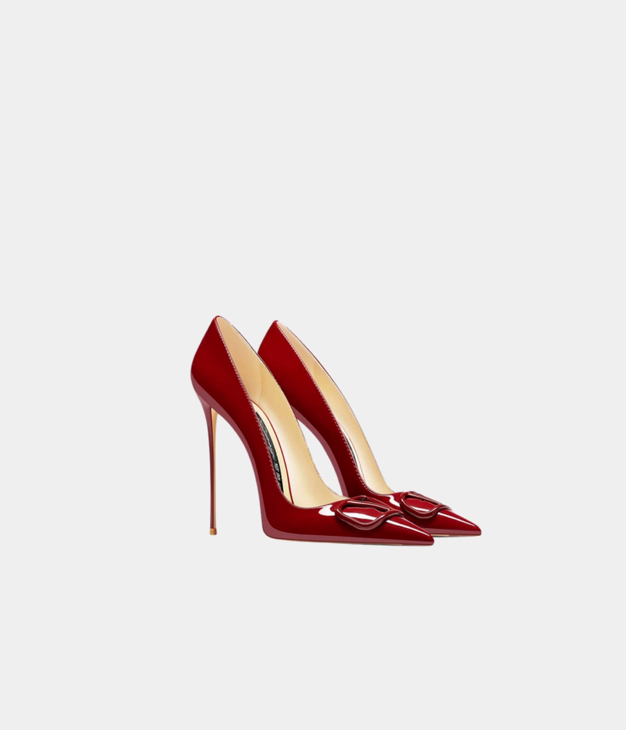 Crimson Elegance Heel