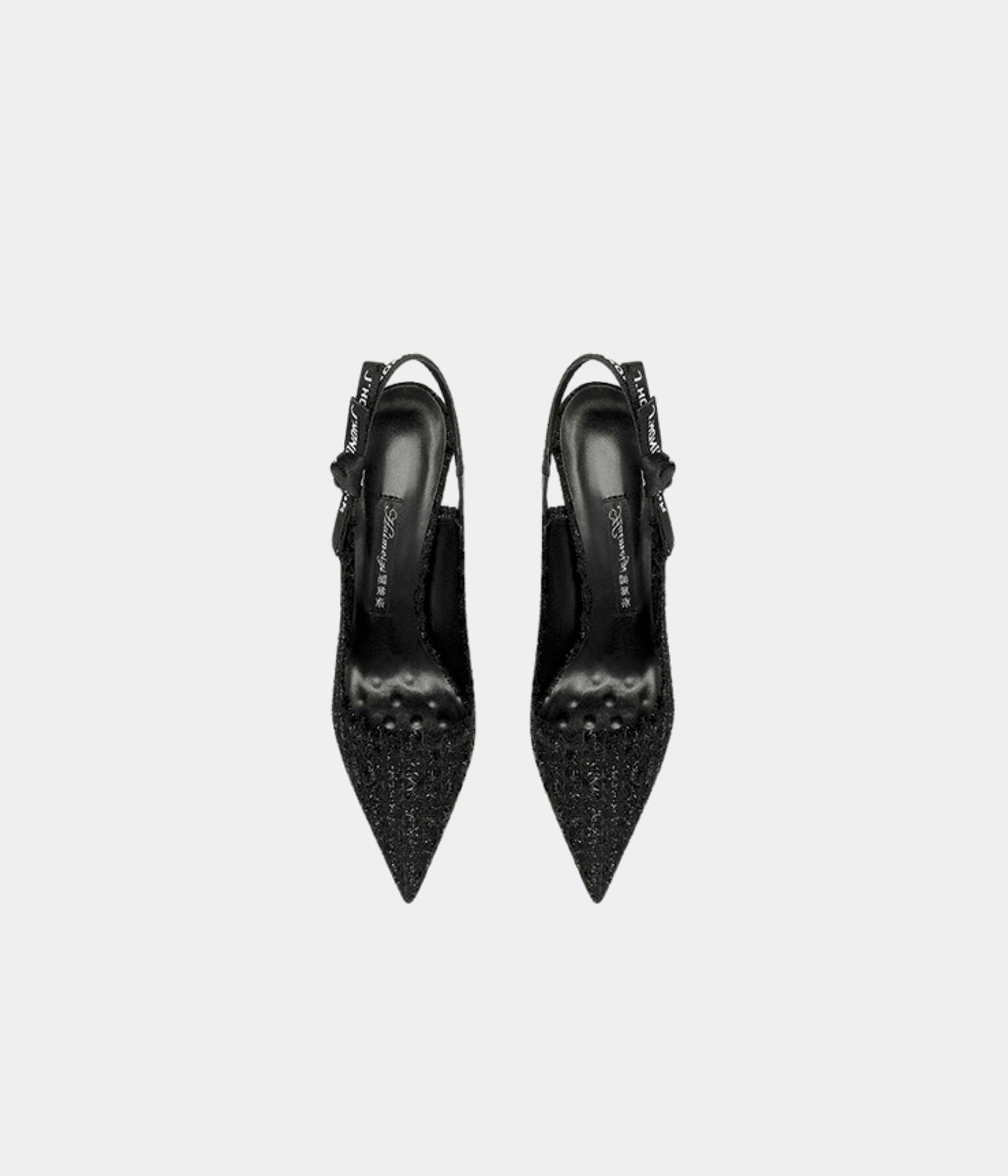 Midnight Damask Heel