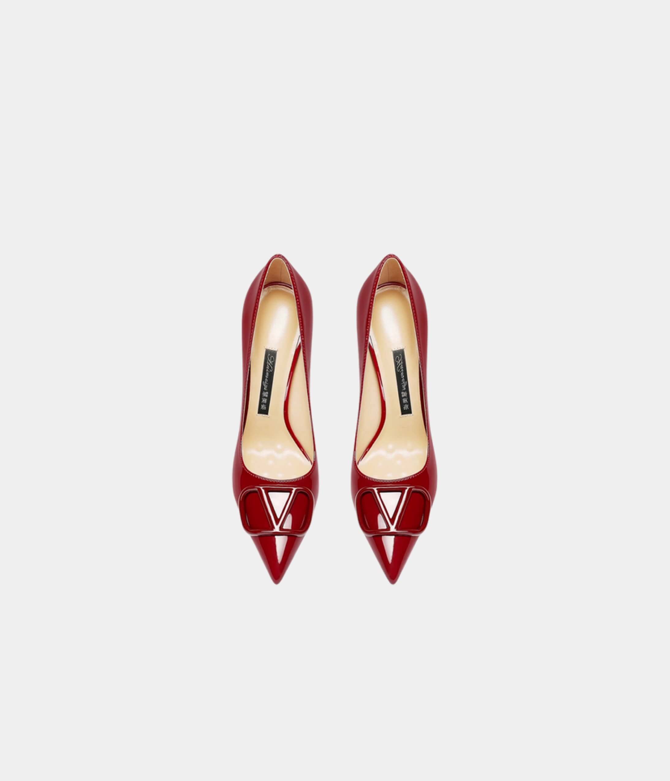 Crimson Elegance Heel