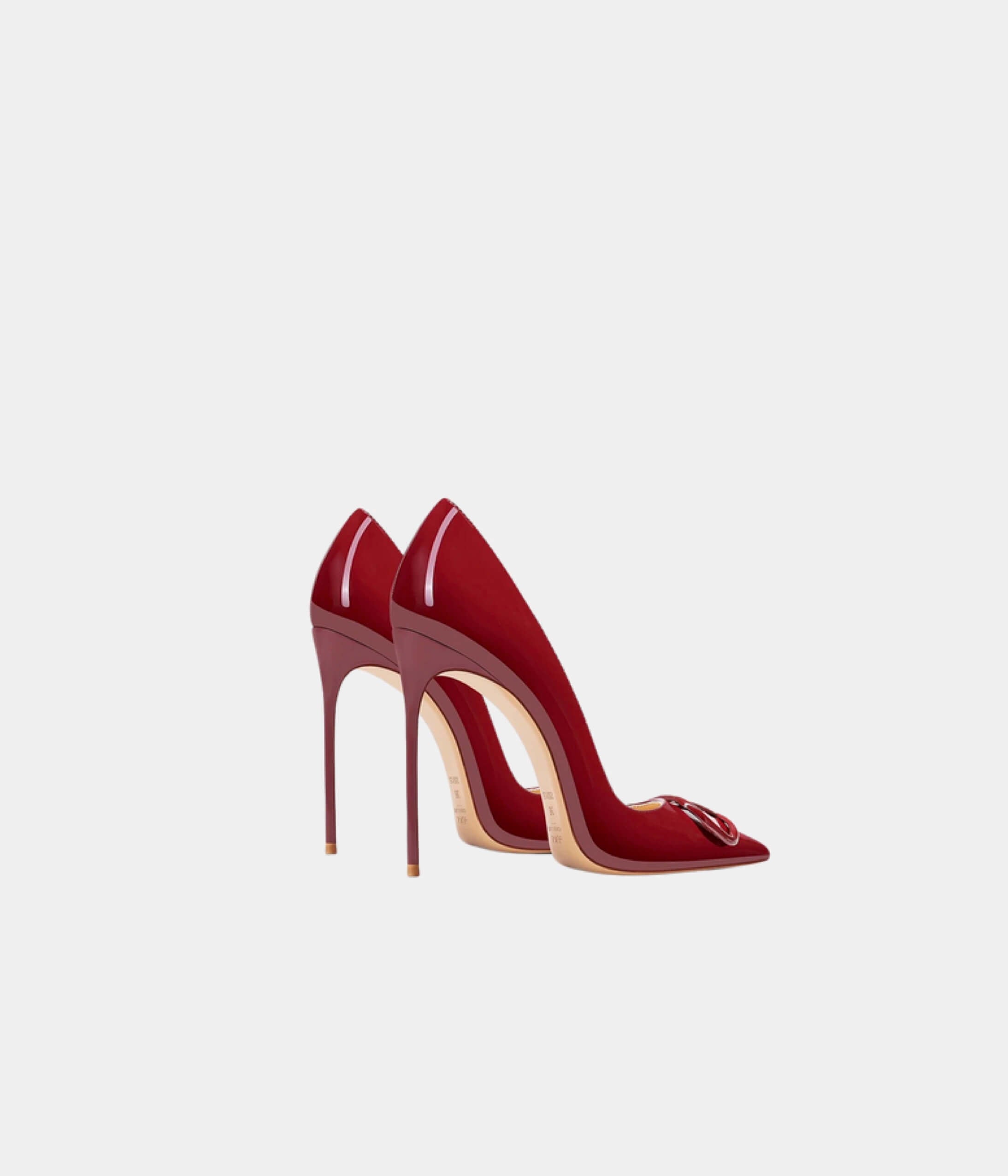 Crimson Elegance Heel