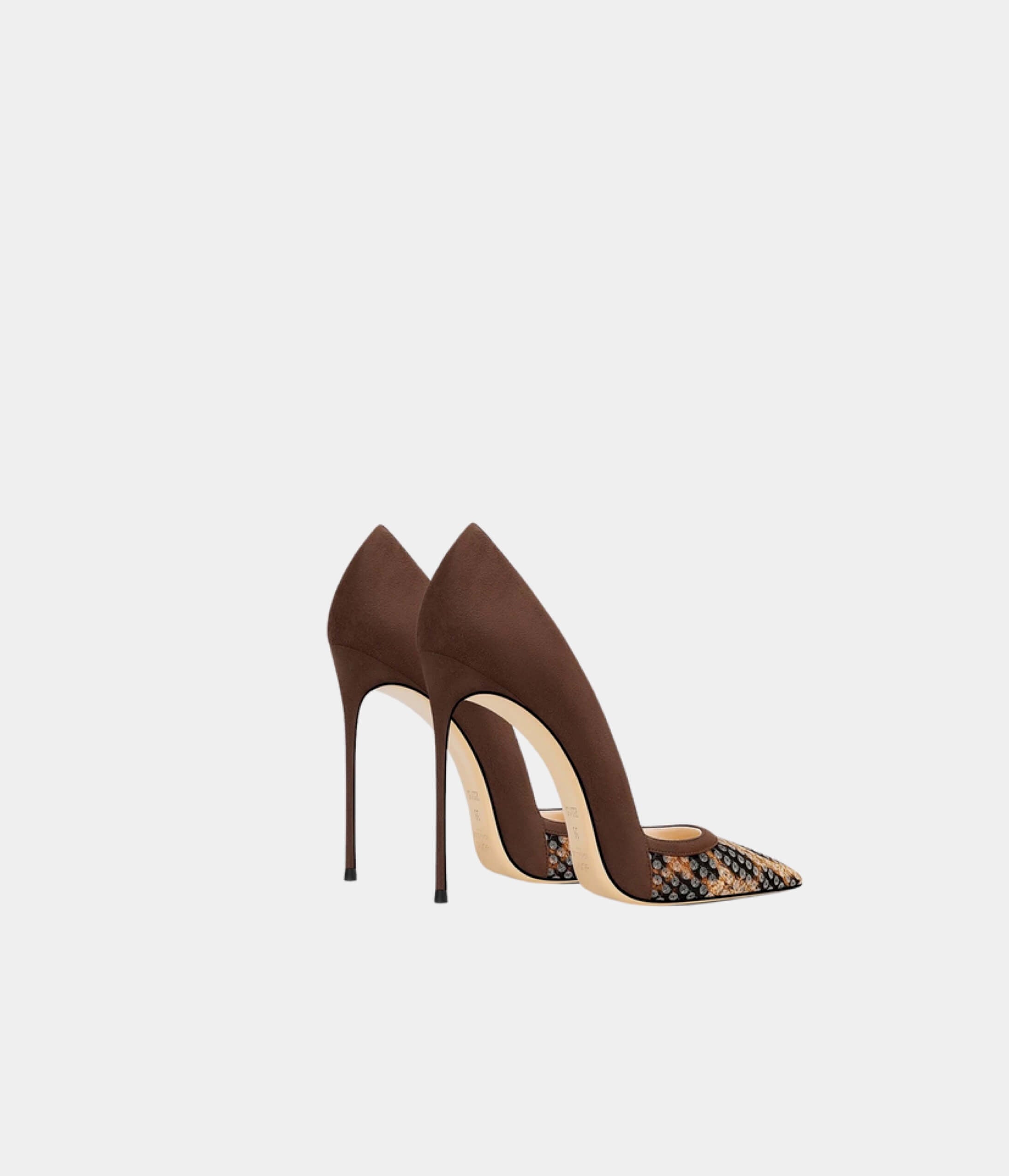 Lustrous Brown Heel